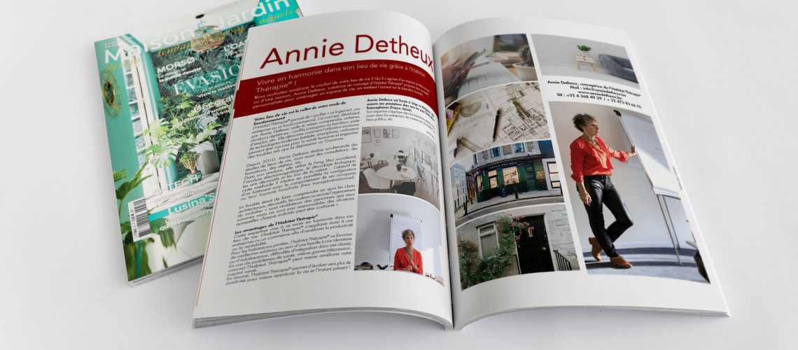 Article Annie Detheux - magazine Maison et jardin actuels